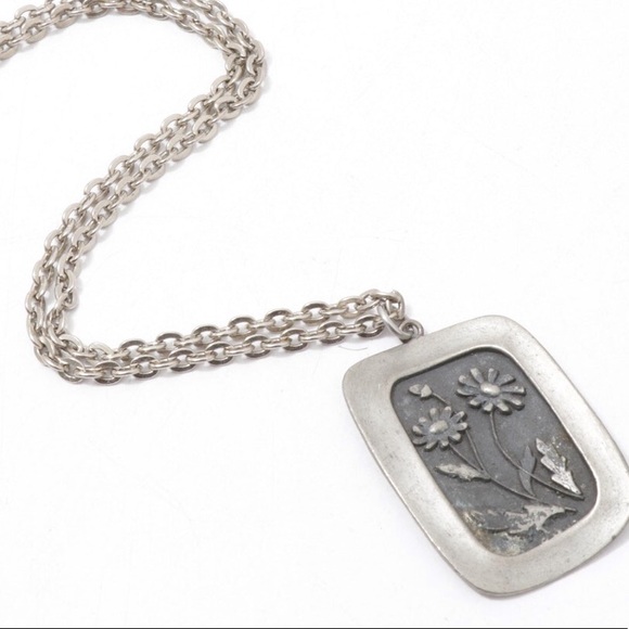 Mid-century pewter Rune Tennesmed necklace. - Picture 1 of 4